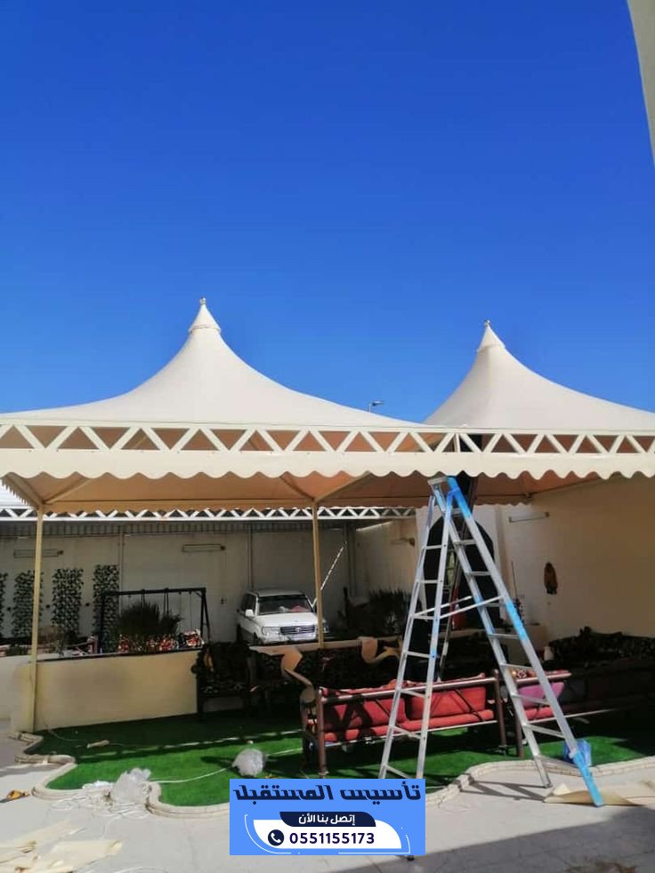 مظلات هرمية للسيارات | تركيب مظلات هرمية في الهفوف 0551155173